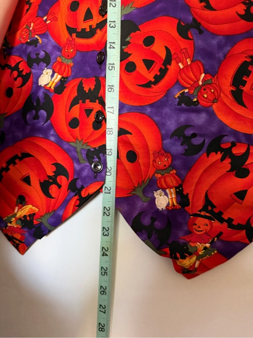 Kids Halloween Pumpkin Vest in Purple and Orange -